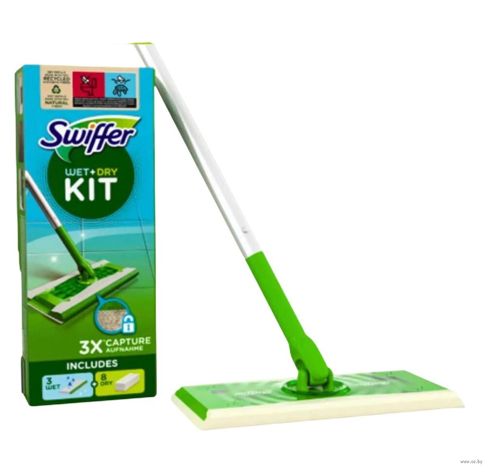 Швабра для пола с одноразовыми салфетками "Sweeper Starter Kit"