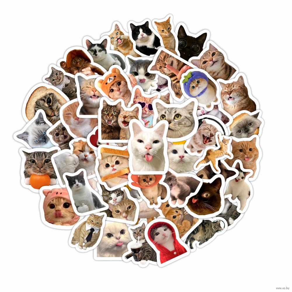 Набор виниловых наклеек "Котики"