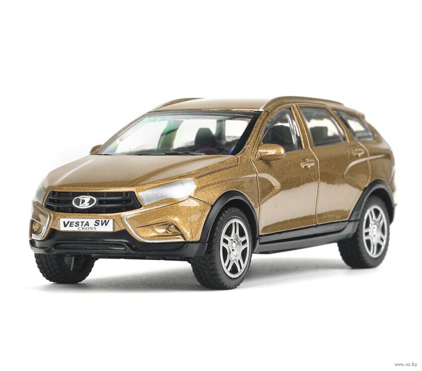 Машинка инерционная "Lada Vesta SW Cross" (золотой)