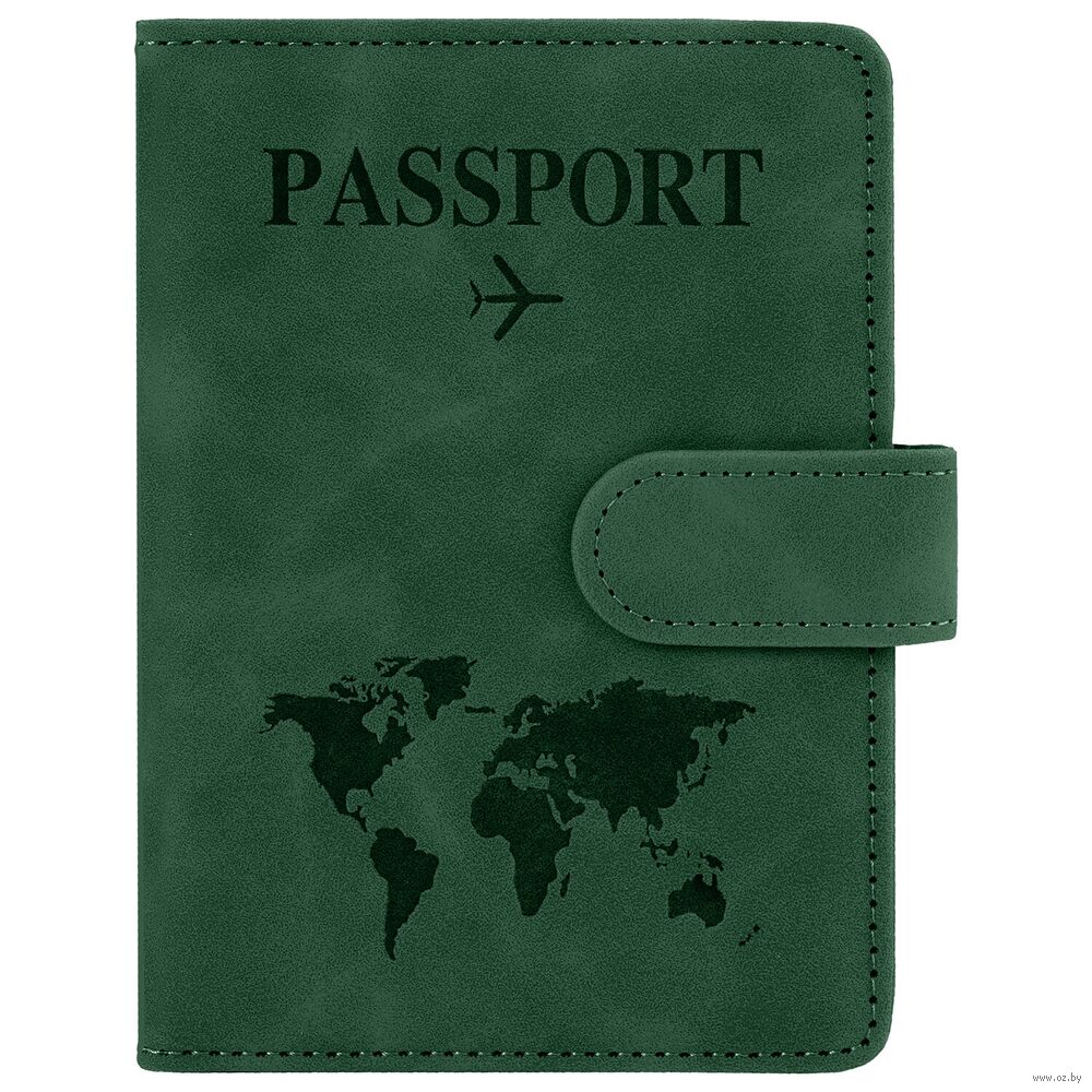 Обложка на паспорт "Passport" (зеленый)