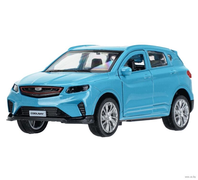 Машинка инерционная "Geely Coolray" (голубой)