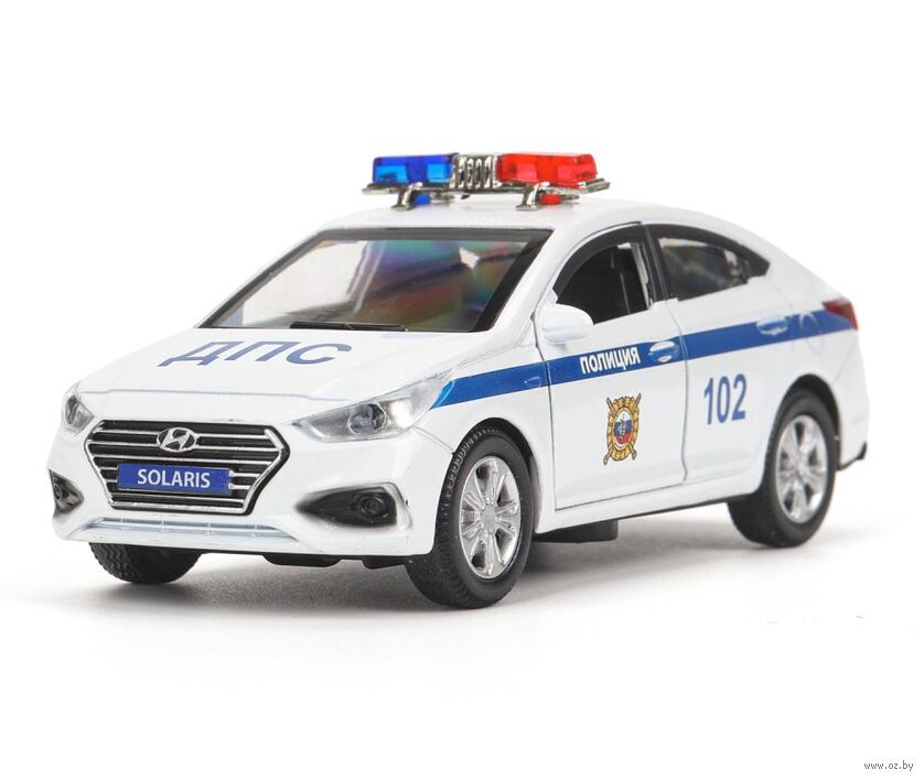 Машинка инерционная "Hyundai Solaris. Полиция"
