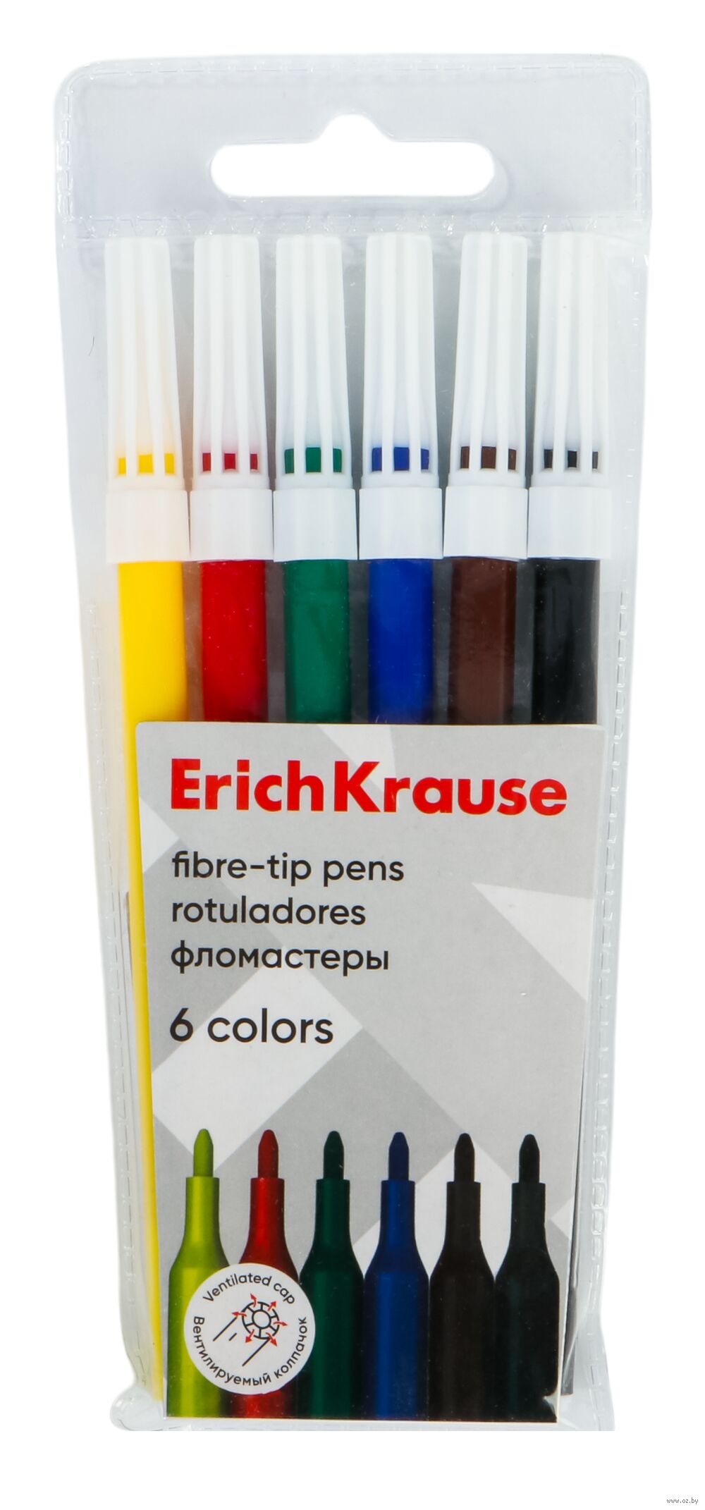 Фломастеры "Erich Krause Light" (6 цветов)