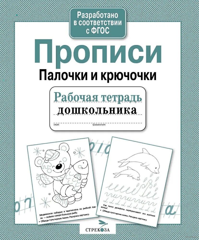 Рабочая тетрадь дошкольника. Прописи. Палочки и крючочки