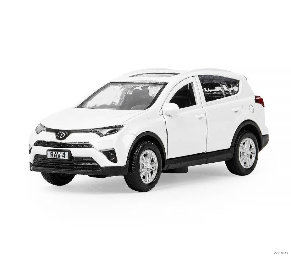 Машинка инерционная "Toyota Rav4" (белая)