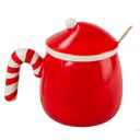 Кружка с крышкой и ложкой 