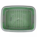 Туалет для кошек (44,7х33,4х14,7 см; оливковый) — фото, картинка — 1