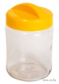 Банка для сыпучих продуктов "Avena" (0,9 л; солнечный)