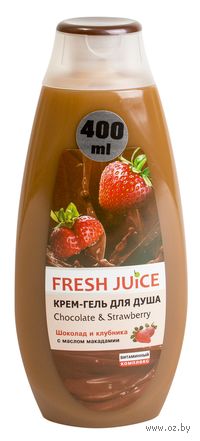 Крем-гель для душа "Шоколад и клубника" (400 мл)