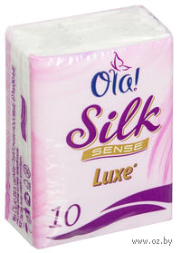 Бумажные носовые платочки "Silk sense" (10 шт)