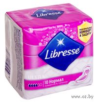 Гигиенические прокладки Libresse Invisible "Normal Wing drai" (10 шт)