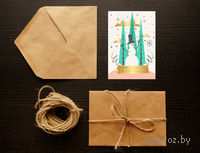 Открытка "Merry Christmas. Happy New Year" (art. 21)