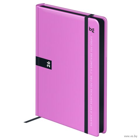 Ежедневник датированный на 2026 "Monochrome. Mulberry" (А6; розовый) Ежедневник датированный на 2026 "Monochrome. Mulberry" (А6; розовый) — фото, картинка