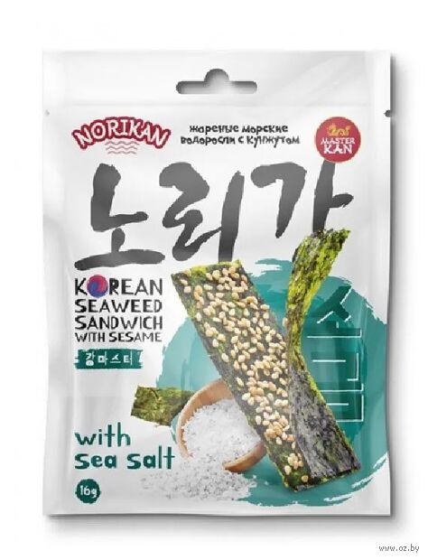 Сэндвич из водорослей "С кунжутом и солью" (16 г) — фото, картинка