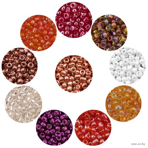 Набор бисера "Ассорти №8" (10 цветов) — фото, картинка