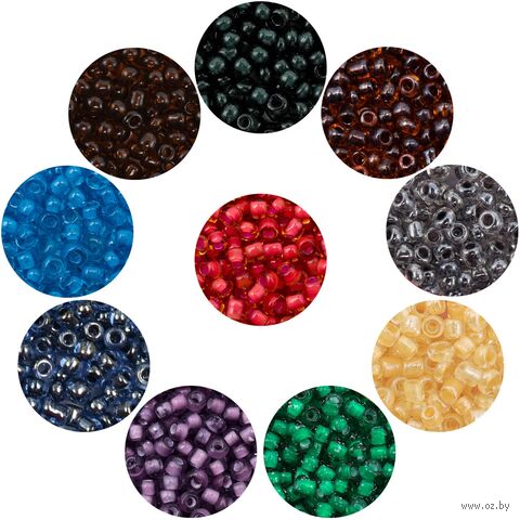 Набор бисера 11/0 "Ассорти №15" (10 цветов) — фото, картинка