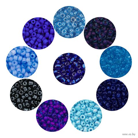Набор бисера 11/0 "Ассорти №20" (10 цветов) — фото, картинка