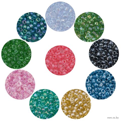Набор бисера 11/0 "Ассорти №26" (10 цветов) — фото, картинка