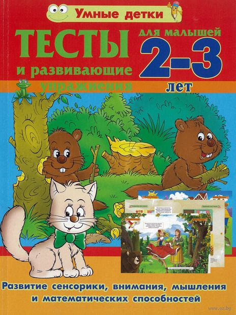 Тесты для малышей 2-3 лет. Развитие сенсорики, внимания, машления — фото, картинка