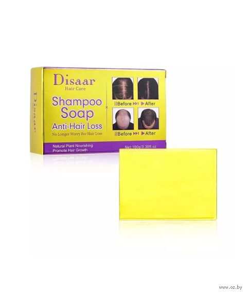 Твердый шампунь для волос "Anti Hair Loss Shampoo Soap" (100 г) — фото, картинка