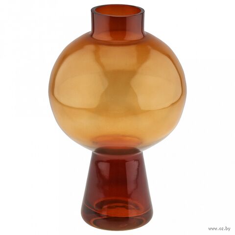 Ваза стеклянная "Жондор Войнинга 2" (30 см; медовый) — фото, картинка