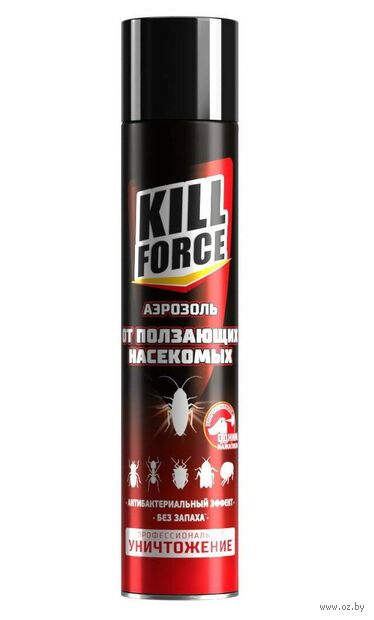 Аэрозоль от ползающих насекомых "Kill Force" (350 мл) — фото, картинка