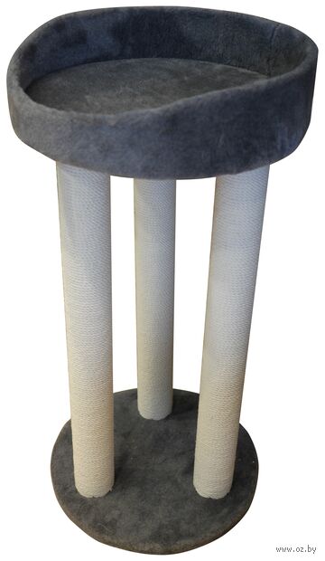 Игровой комплекс "Тринога с лежанкой. Люкс" (42х42х85 см; серый) — фото, картинка