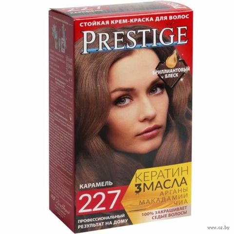 Крем-краска для волос "Vips Prestige" тон: 227, карамель — фото, картинка