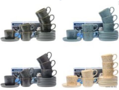 Набор чашек с блюдцами "Danny Home-2" (12 предметов) — фото, картинка