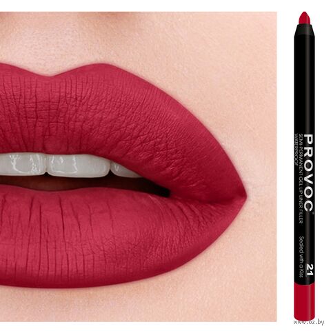 Гелевый карандаш для губ "Provoc Gel Lip Liner" тон: 021, Sealed with a Kiss — фото, картинка