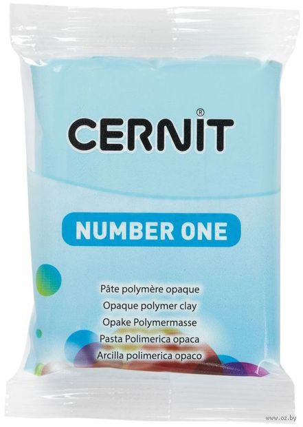 Глина полимерная "CERNIT Number One" (карибский голубой; 56 г) — фото, картинка