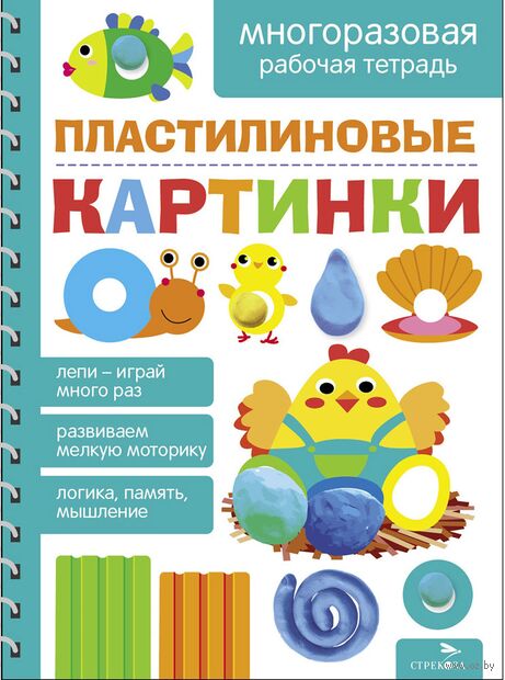 Пластилиновые картинки. Многоразовые рабочие тетради — фото, картинка