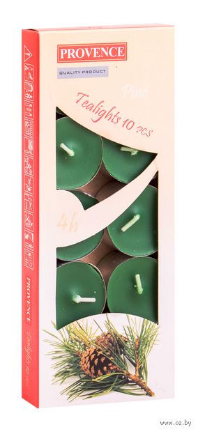 Набор свечей ароматизированных "Хвойные" (10 шт.; 15x40 мм) — фото, картинка
