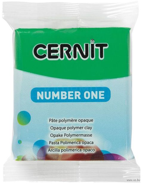 Глина полимерная "CERNIT Number One" (зеленый лишайник; 56 г) — фото, картинка