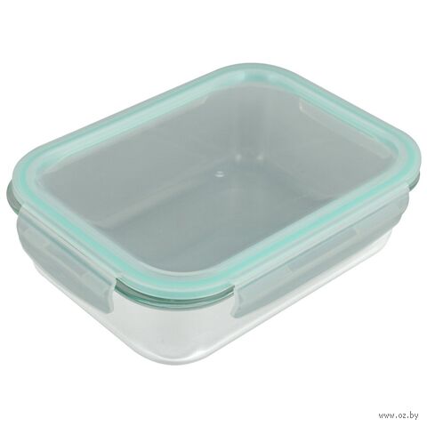 Контейнер для хранения продуктов "Стеклянный" (1,52 л; зеленый) — фото, картинка