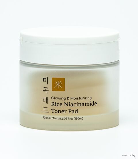 Тонер-пэды для лица "Rice Niacinamide Toner Pad" (90 шт.) — фото, картинка