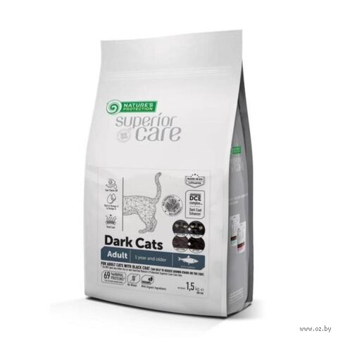 Корм сухой для кошек "Dark Cat Grain Free" (1,5 кг; сельдь) — фото, картинка