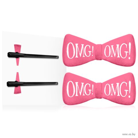 Набор заколок для волос "Double Dare OMG! Ярко-розовый" (2 шт.) — фото, картинка