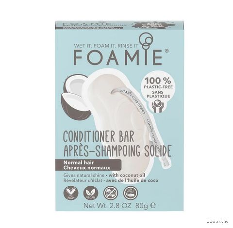 Твёрдый кондиционер для волос "Shake your Coconuts" (80 г) — фото, картинка