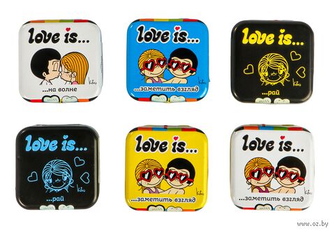 Конфеты жевательные "Love Is... В форме сердца со вкусом мяты" (20 г) — фото, картинка