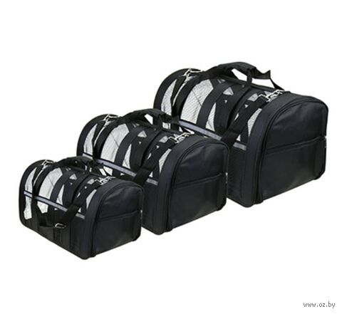 Набор переносок для животных "Мода" (3 шт.; чёрный) — фото, картинка