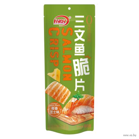 Чипсы рисовые "С лососем. Со вкусом кокоса и сыра" (60 г) — фото, картинка