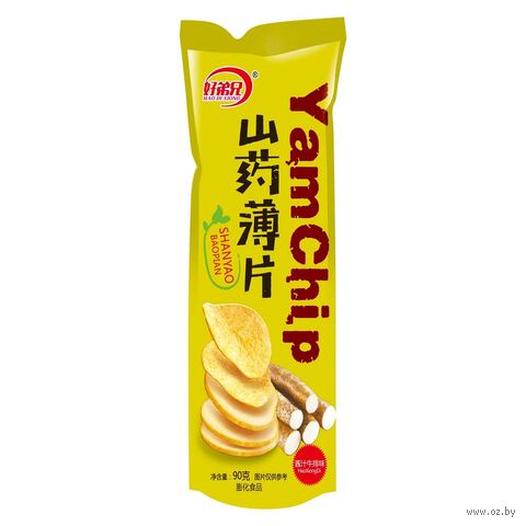 Чипсы "Из ямса. Со вкусом стейка и соевого соуса" (90 г) — фото, картинка