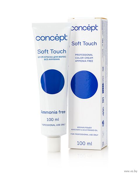 Крем-краска для волос "Soft Touch" тон: 5.16, тёмный блондин пепельно-фиолетовый — фото, картинка