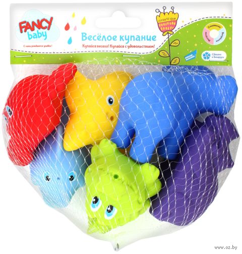 Набор игрушек для купания "Весёлое купание" (6 шт.) — фото, картинка