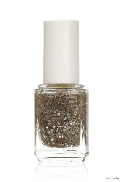 Лак для ногтей "Укрепляющий" тон: 388, прозрачный серебристые блестки — фото, картинка