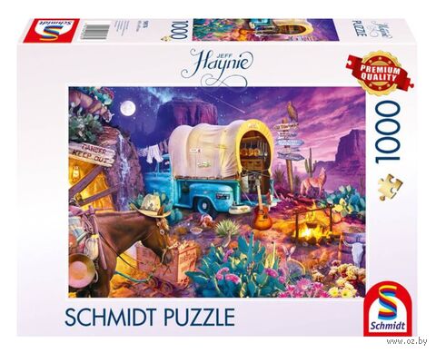 Пазл "Джефф Хейни. Кемпинг в стиле Дикого Запада" (1000 элементов) — фото, картинка