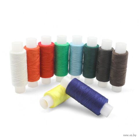 Набор швейных ниток 50/2 "Ассорти №19" (200 м; 10 шт.) — фото, картинка