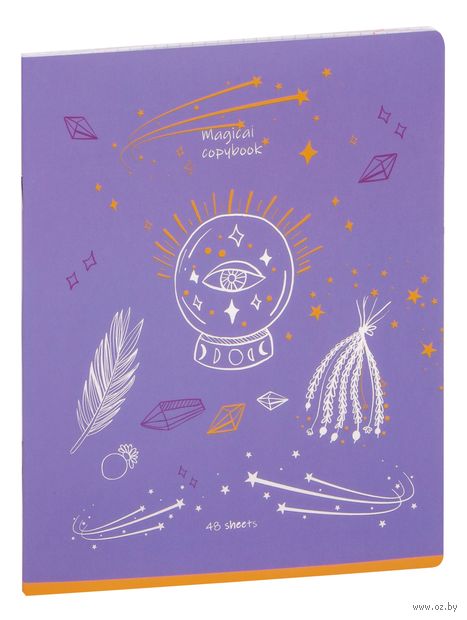 Тетрадь полуобщая в клетку "Magical shine" (48 листов) — фото, картинка