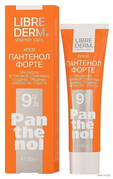 Крем для лица и тела "Пантенол Форте" (30 мл) — фото, картинка